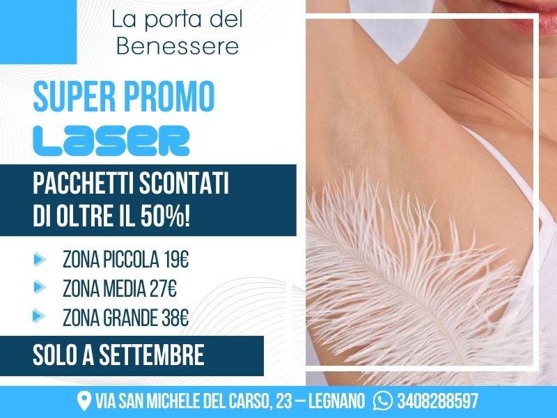 Promo Epilazione Laser – Settembre 2023